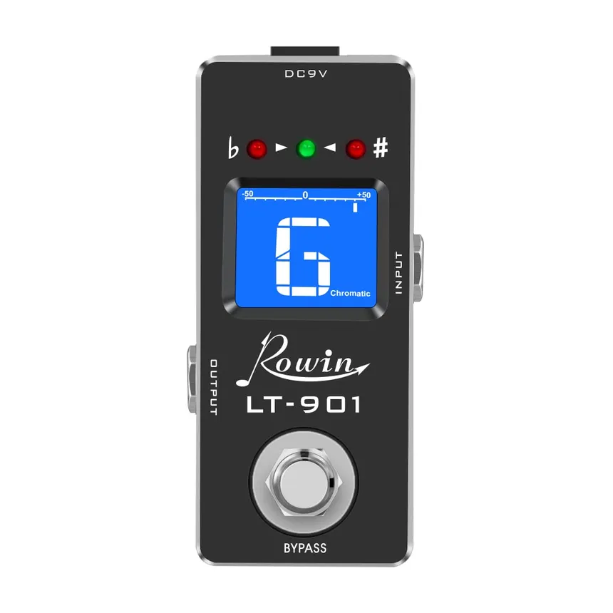 Rowin LT-901 Chromatic Guitar Tuner Pedal