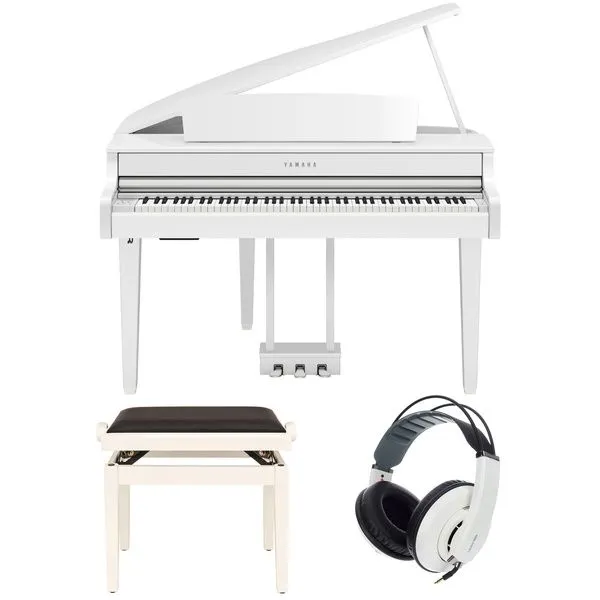 Yamaha CLP-865GP Clavinova Digital Grand Piano — Polished White