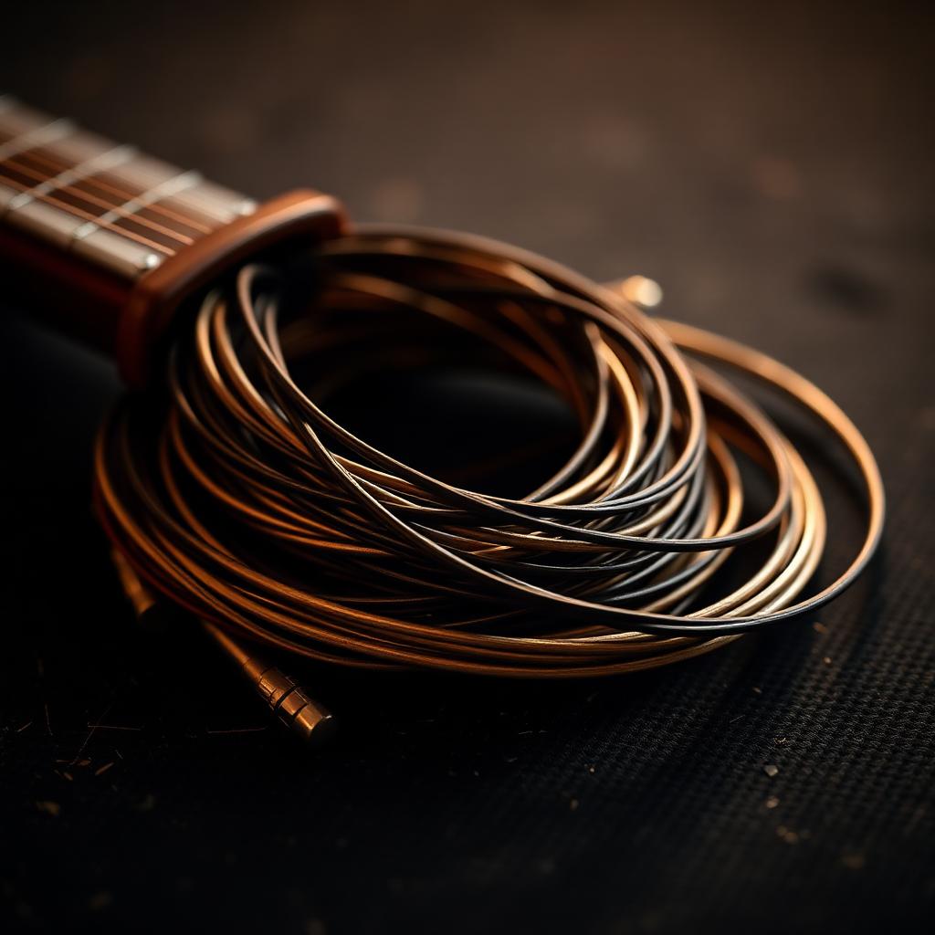 Assorted guitar strings